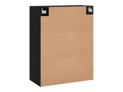 Armarios de pared 2 unidades negro 69,5x34x90 cm