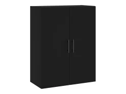 Armarios de pared 2 unidades negro 69,5x34x90 cm