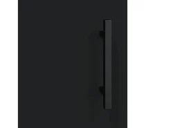 Armarios de pared 2 unidades negro 69,5x34x90 cm