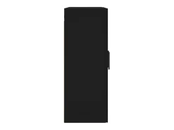 Armarios de pared 2 unidades madera de ingeniería negro