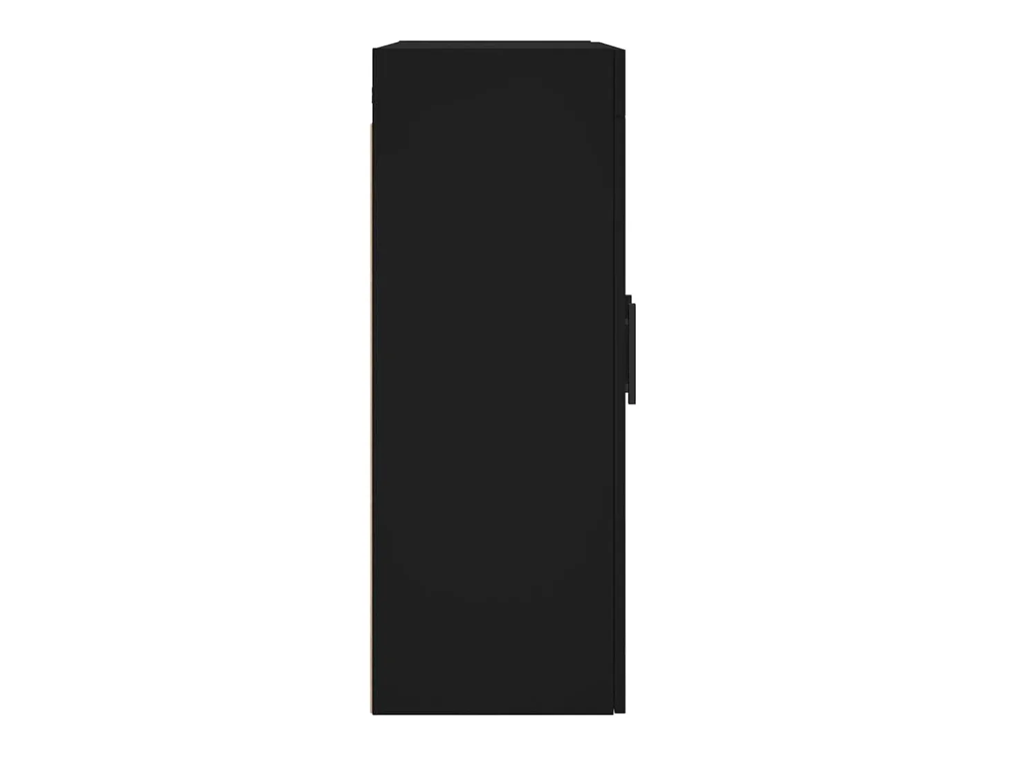 Armarios de pared 2 unidades madera de ingeniería negro