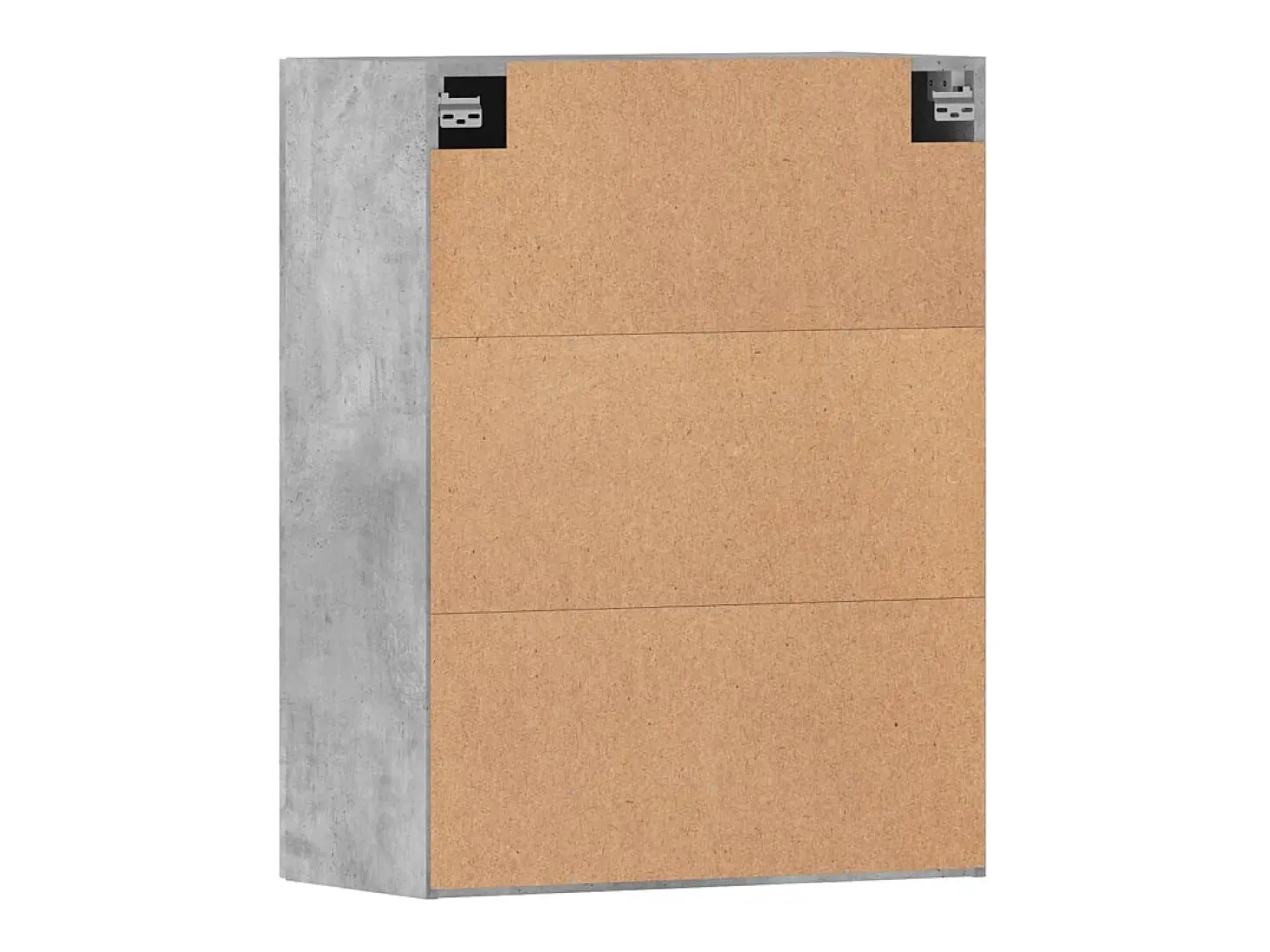 Armarios de pared 2 unidades madera de ingeniería gris hormigón