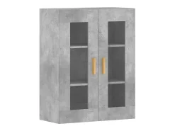 Armarios de pared 2 unidades madera de ingeniería gris hormigón