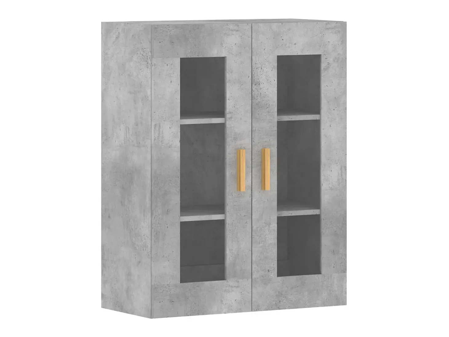 Armarios de pared 2 unidades madera de ingeniería gris hormigón