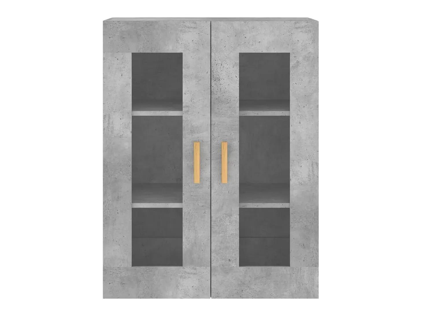 Armarios de pared 2 unidades madera de ingeniería gris hormigón