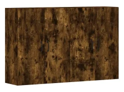 Armarios de pared 2 unidades madera de ingeniería roble ahumado