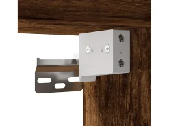 Armarios de pared 2 unidades madera de ingeniería roble ahumado