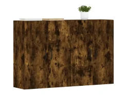 Armarios de pared 2 unidades madera de ingeniería roble ahumado