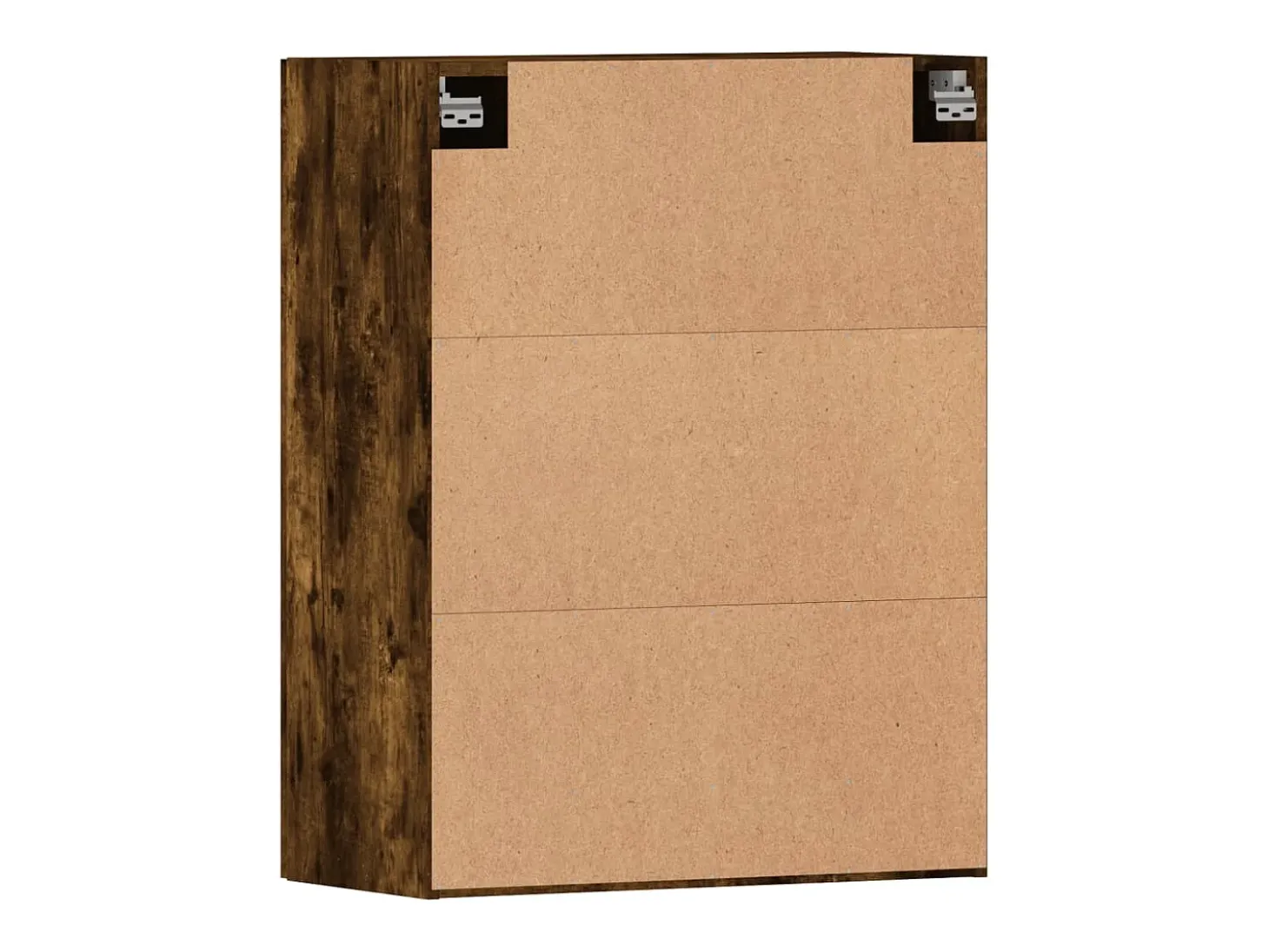 Armarios de pared de 2 piezas, roble ahumado, madera de ingeniería