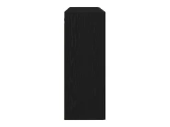 Armarios de pared de 2 piezas en roble negro y madera de ingeniería