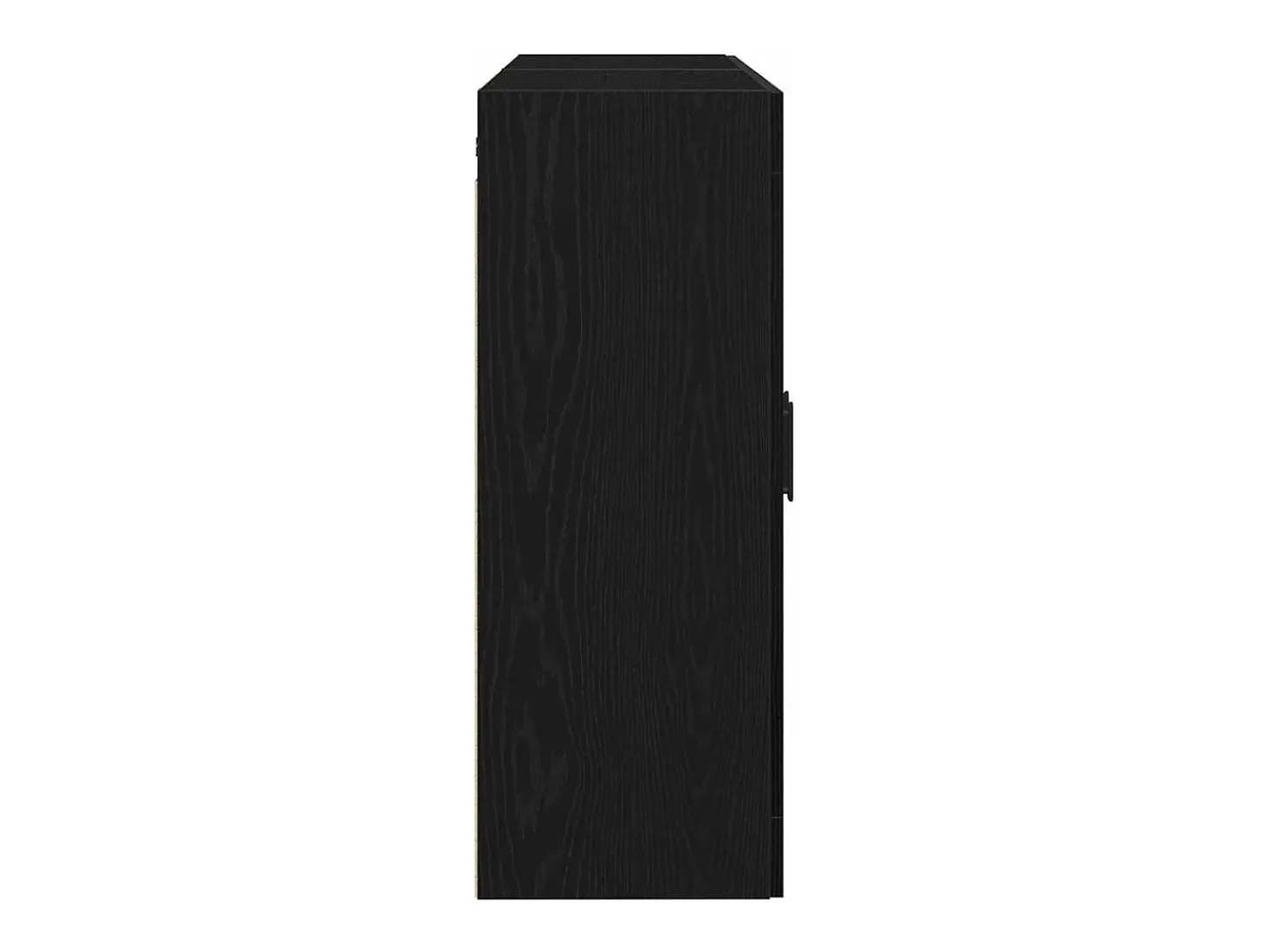 Armarios de pared de 2 piezas Madera de ingeniería de roble negro