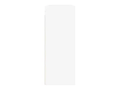 Armarios de pared de 2 piezas de madera de ingeniería blanca