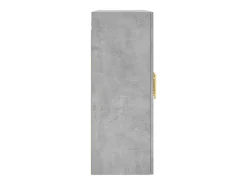 Armarios de pared de 2 piezas, gris hormigón, madera de ingeniería