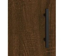 Armarios de pared de 2 piezas, roble marrón, 69,5x34x90 cm