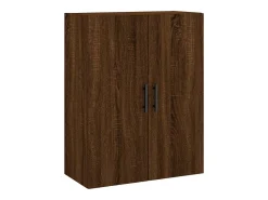 Armarios de pared de 2 piezas, roble marrón, 69,5x34x90 cm