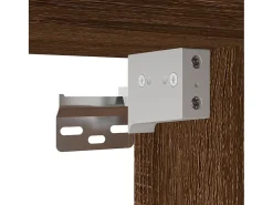 Armarios de pared de 2 piezas, roble marrón, 69,5x34x90 cm
