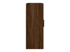 Armarios de pared de 2 piezas, roble marrón, 69,5x34x90 cm