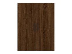 Armarios de pared de 2 piezas, roble marrón, 69,5x34x90 cm