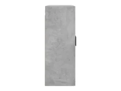 Armarios de pared de 2 piezas, gris hormigón, madera de ingeniería