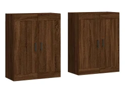 armarios de pared de madera de ingeniería de color marrón roble