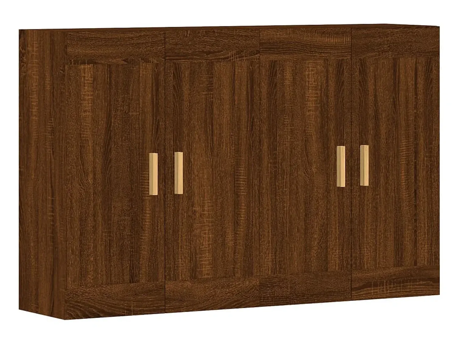 armarios de pared de madera de ingeniería de color marrón roble