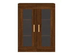armarios de pared de madera de ingeniería de color marrón roble