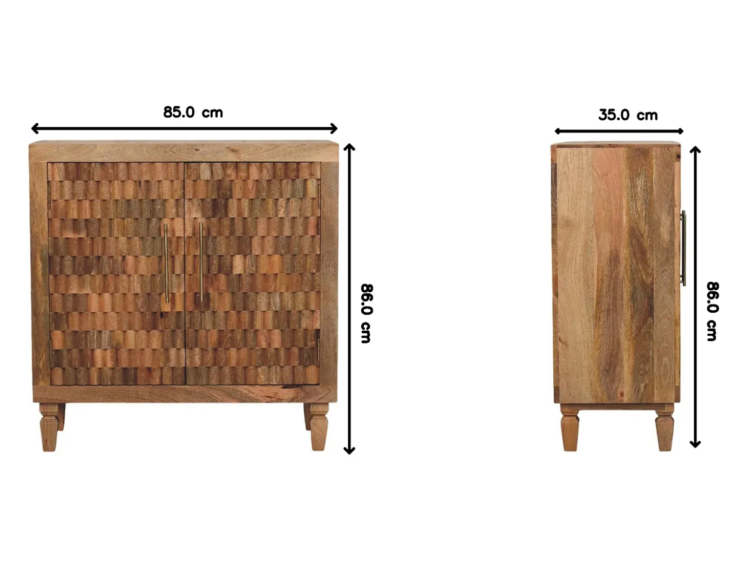 Artisan Furniture Madera maciza Gabinete Marbella