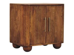 Artisan Furniture Madera maciza Aparador mini Solis acanalado