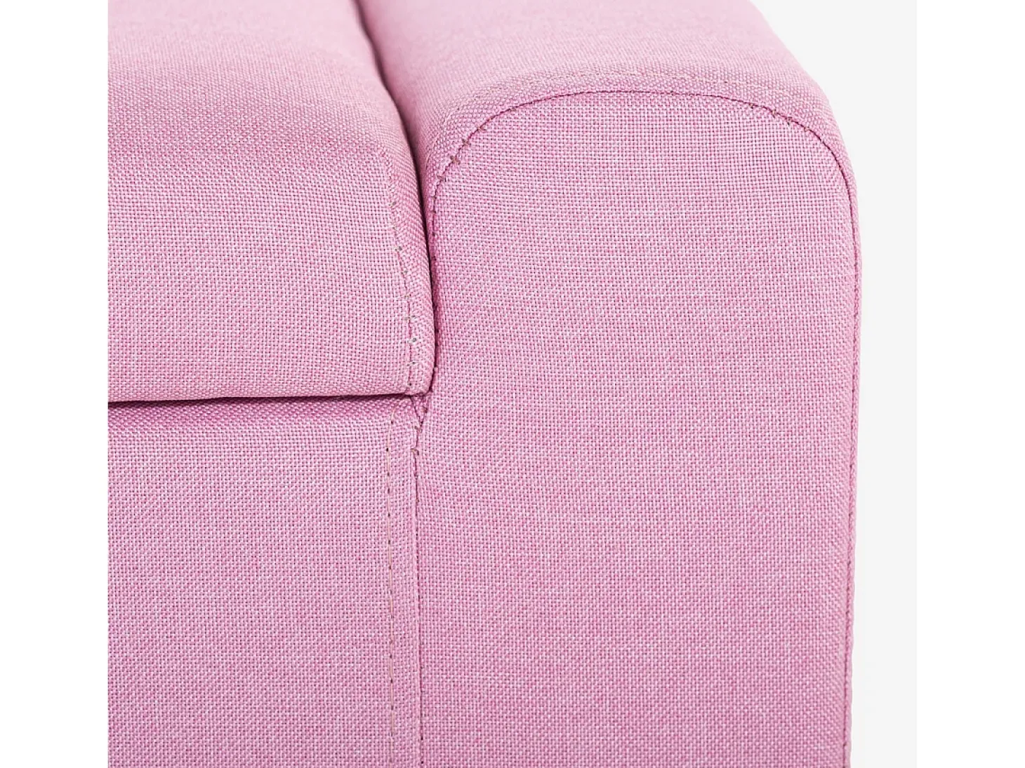 Banco con almacenamiento de tela para dormitorio y recibidor Merak - Rosa