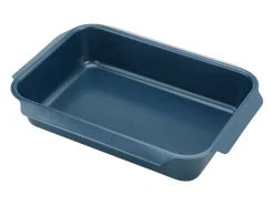 Bandeja para asar antiadherente Joseph Joseph Nest Oven, grande, apilable, mango de fácil agarre, ideal para asar alimentos, color azul.