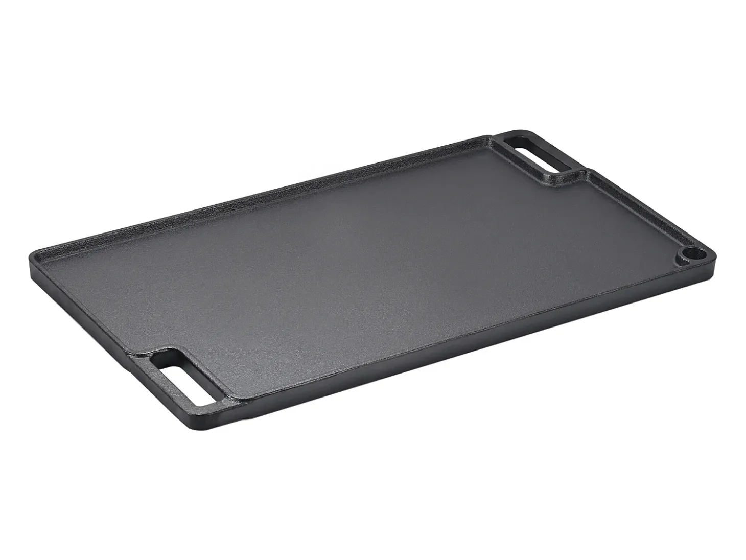 Barbacoa Placa SucceBuy, 25 x 42 cm, Parrilla de Cocción Reversible en Hierro Fundido para Barbacoa