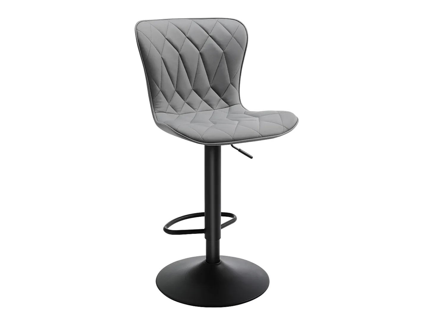 Barra elevable - 2 gris oscuro, acolchado diamante 'piel de gato'