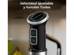Batidora de mano Cecotec Power Neutron 1100MAX Cream&Crush 1100W con accesorios inox
