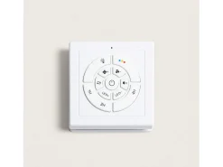 Blanco Blanco Con Luz Controlador de Pared + Mando Sí