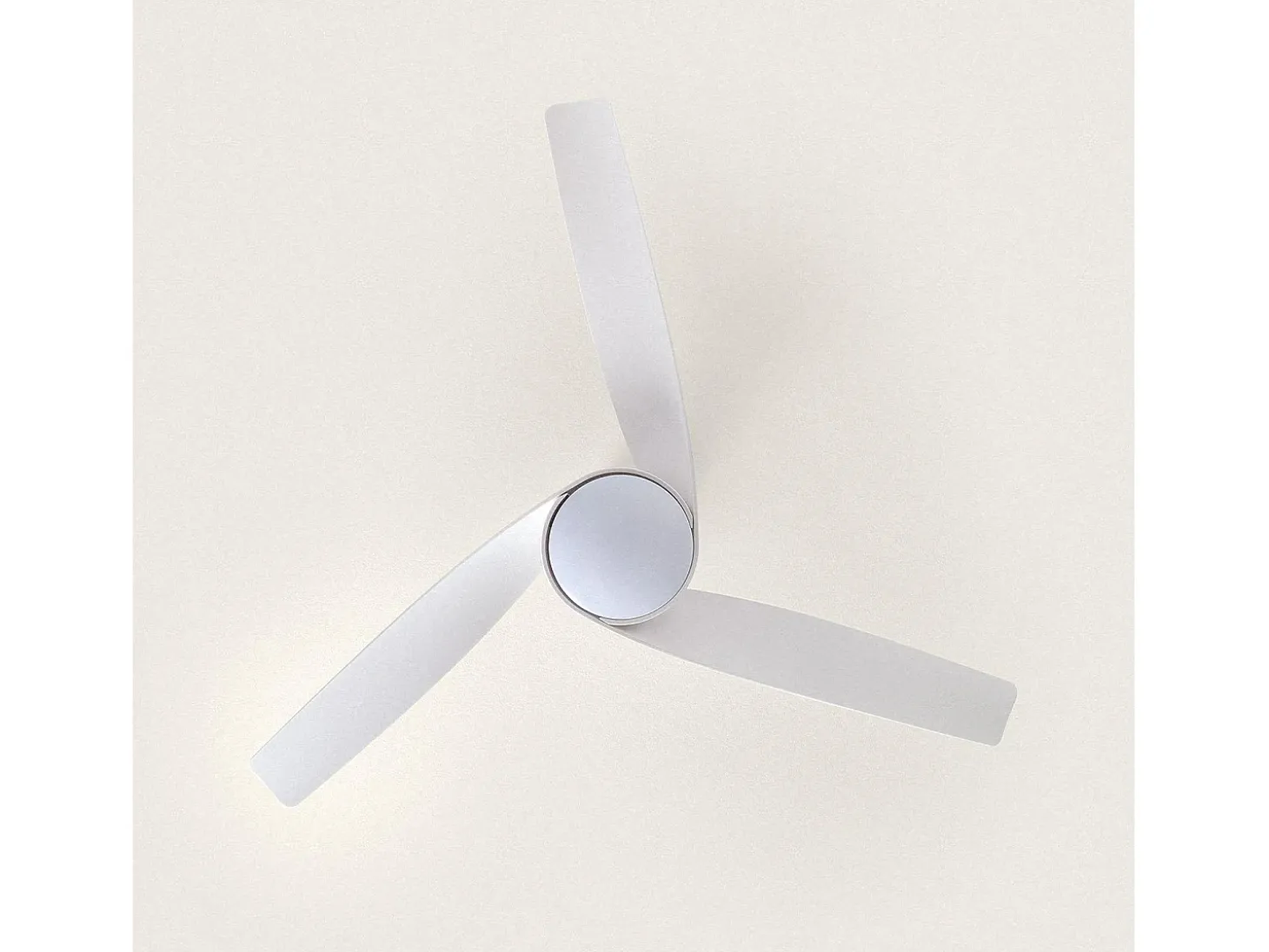 Blanco Blanco Con Luz Controlador de Pared + Mando Sí