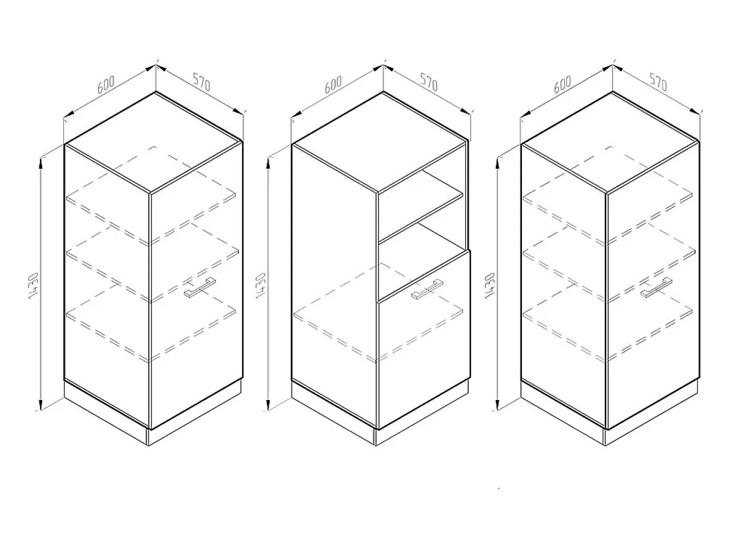 Bloque de cocina antracita brillo intenso/blanco 180x46x81.6 r-line
