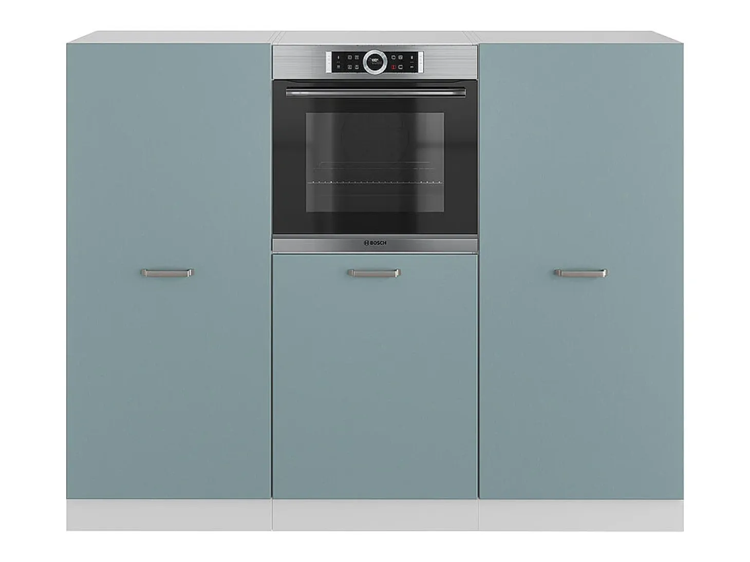 Bloque de cocina azul-gris-blanco 180x46x81.6 r-line