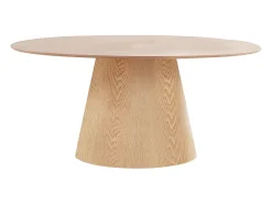 BOLTON ovale eettafel – Natuurlijke elegantie en eigentijds design-Color Marrón