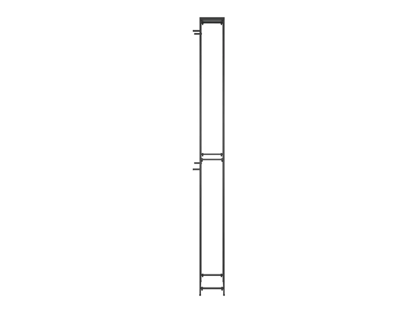 Botellero para 57 botellas hierro forjado negro 34x18x200 cm ES289766