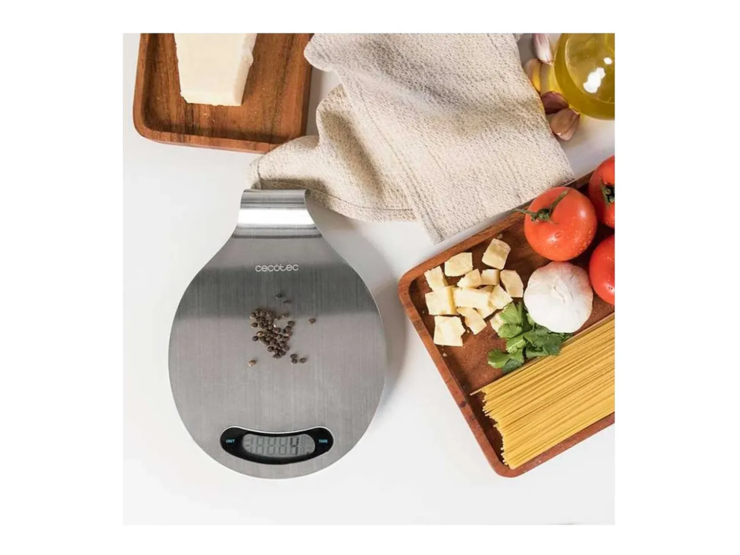 Báscula de cocina Cecotec Cook Control 10400 Easyhang 1gr-8kg inox