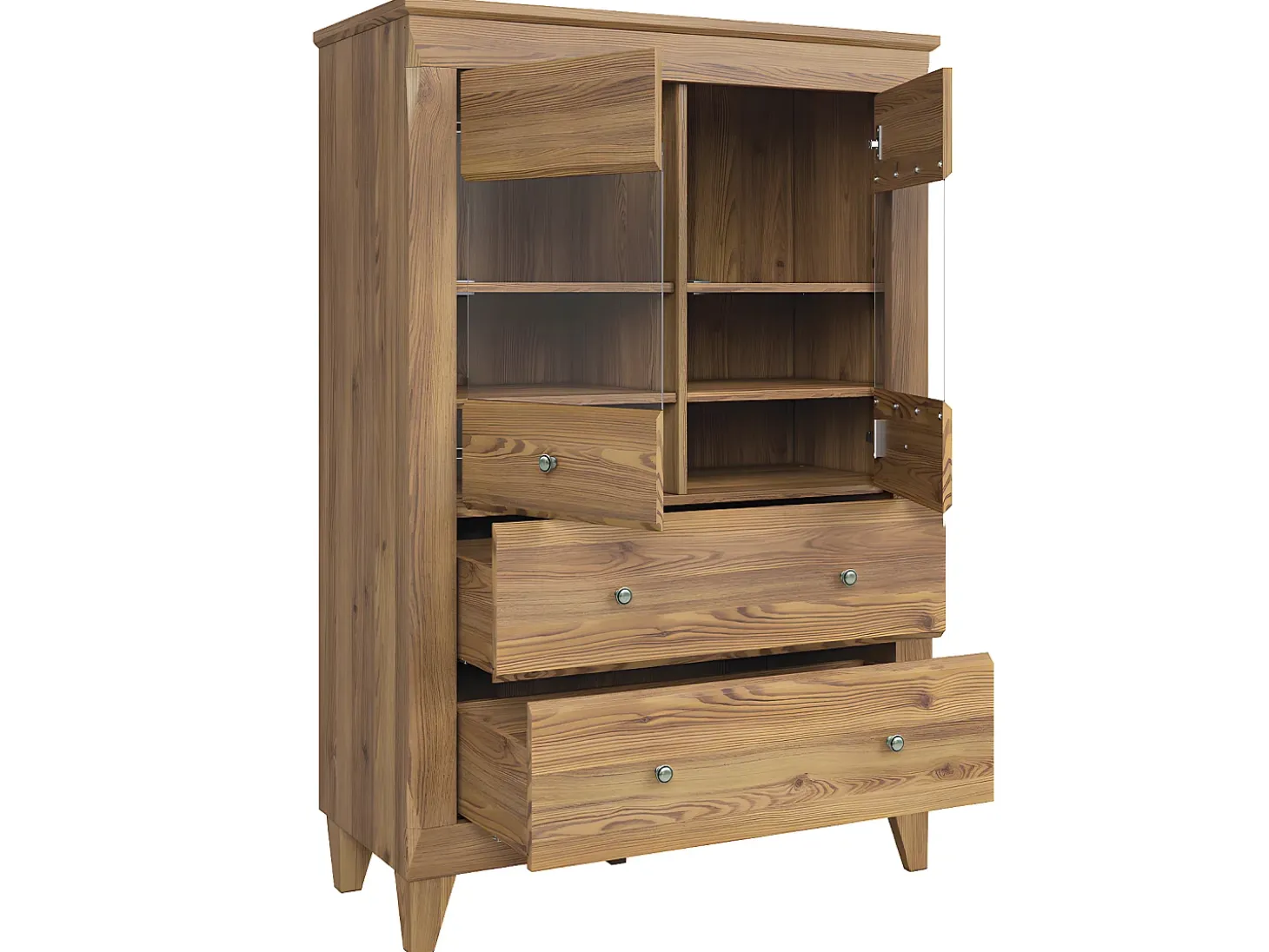 Bufé 2 puertas 2 cajones Raya Madera