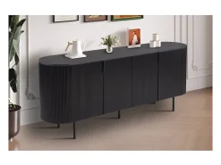 Buffet / Aparador VAGOS – 4 puertas – Dimensiones L200 x H80 x P45 cm – Color marrón oscuro – Estilo Diseño