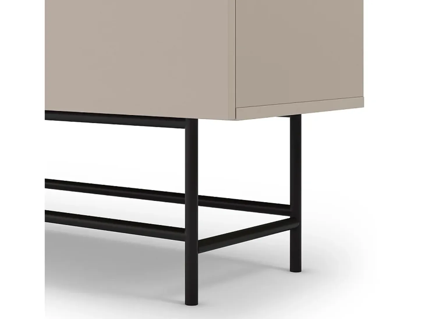 Buffet 4 portes beige 100 cm - Clea