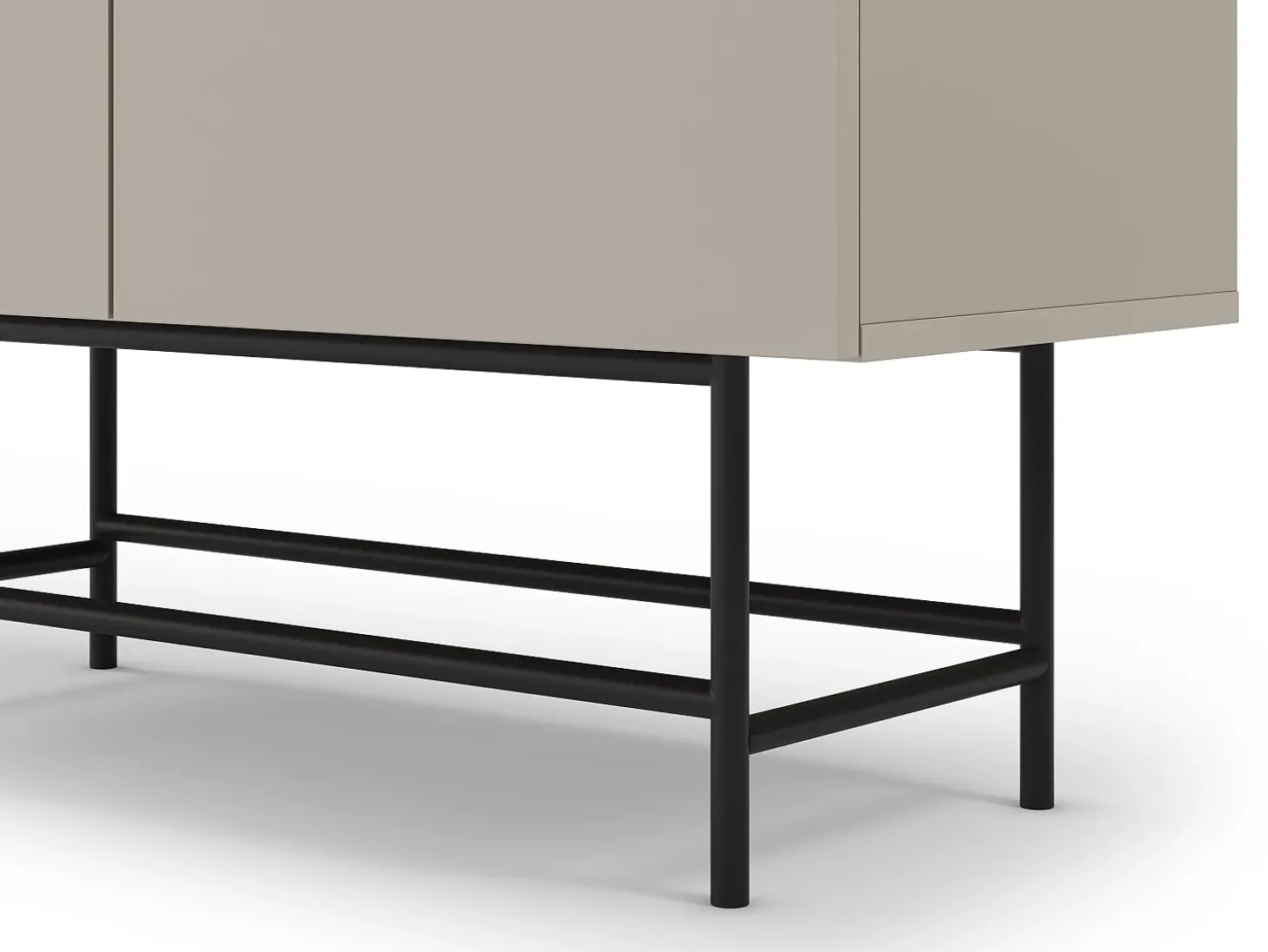 Buffet 4 portes beige 100 cm - Clea