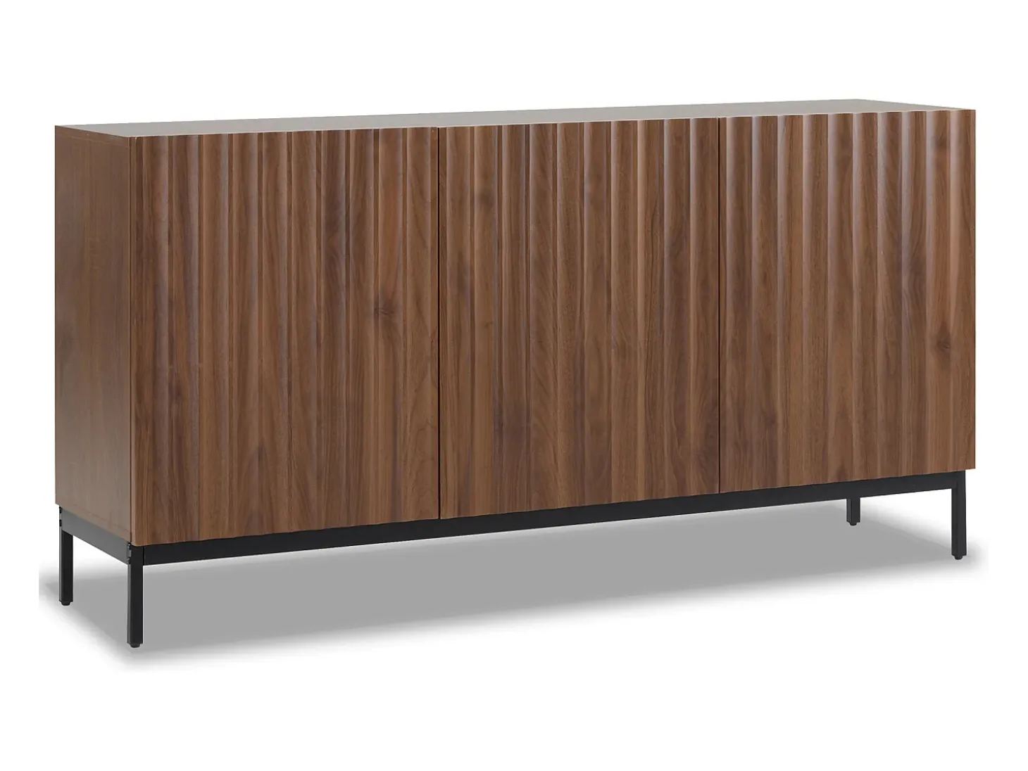 Buffet moderno 150×40×80 cm - con 3 puertas - marrón