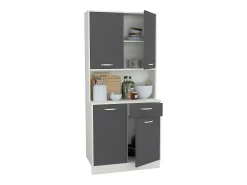 Buffet Oma haaus, Antracita/Blanco, L 84 cm