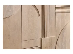Buffet ORINO 170 cm – Madera maciza de mango blanqueado – Estilo Art Déco