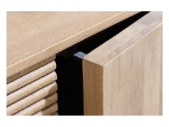 Buffet ORINO 170 cm – Madera maciza de mango blanqueado – Estilo Art Déco
