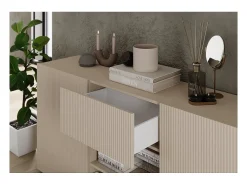 Buffet SCENA – L181 x H84 x P42 cm – 2 puertas + 2 cajones + nicho – Color Cachemira