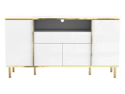 Buffet 150x40x80 cm - con 1 cajón - con 4 puertas - blanco